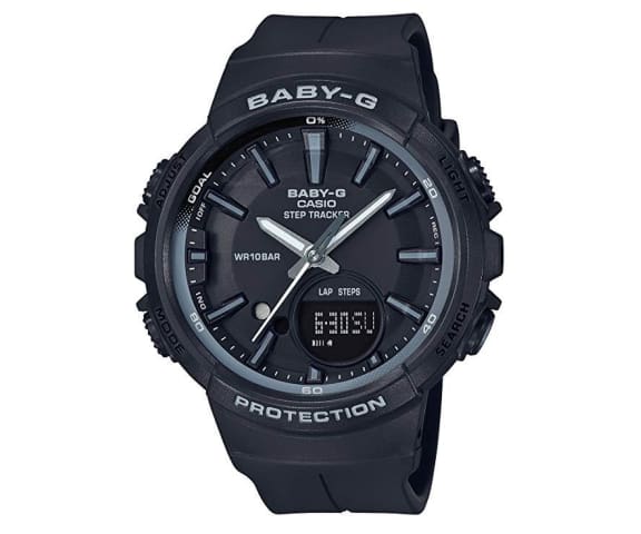 BABY G BGS 100SC 1ADR G Squad Sporty Black Resin Women s Watch