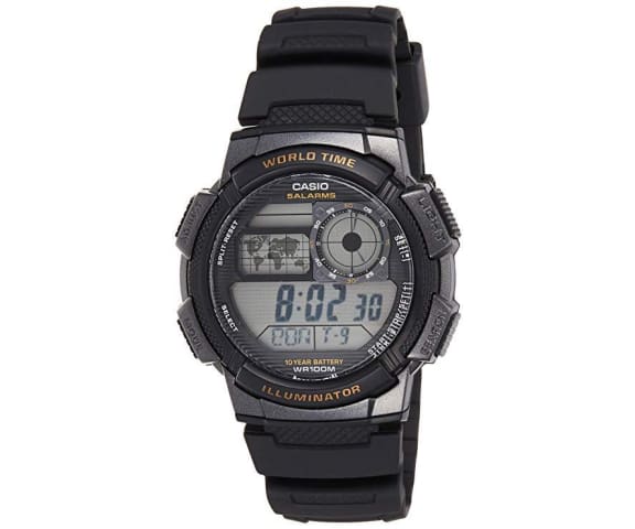 CASIO AE 1000W 1AVDF Youth Digital World Time Black Resin Men s Watch