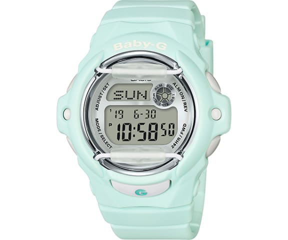 BABY-G BG-169R-3DR Digital Light Blue Womens Watch