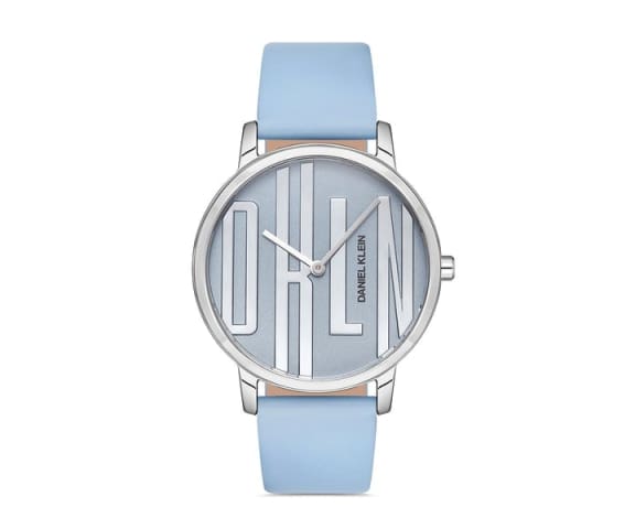 DANIEL KLEIN DK.1.12782-5 Trendy Analog Blue Leather Strap Women’s Watch