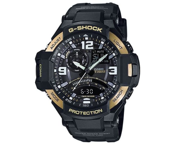 G-SHOCK GA-1000-9GDR Gravitymaster Analog Digital Black Mens Watch