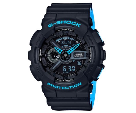 G-SHOCK GA-110LN-1ADR Analog Digital Black & Blue Dial Mens Watch