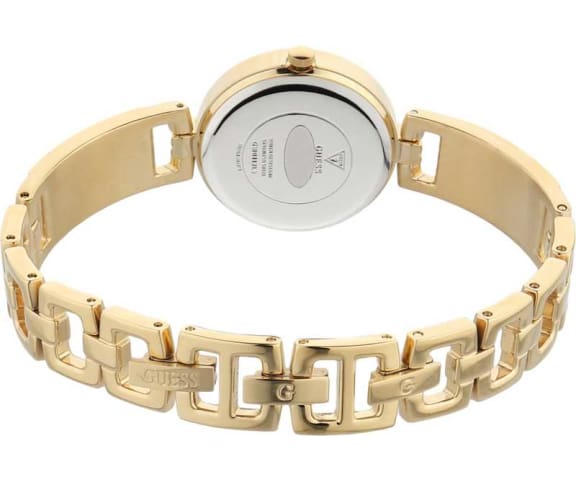 GUESS GW0112L2 Mini Luxe Analog White Dial Gold Stainless Steel Women’s Watch