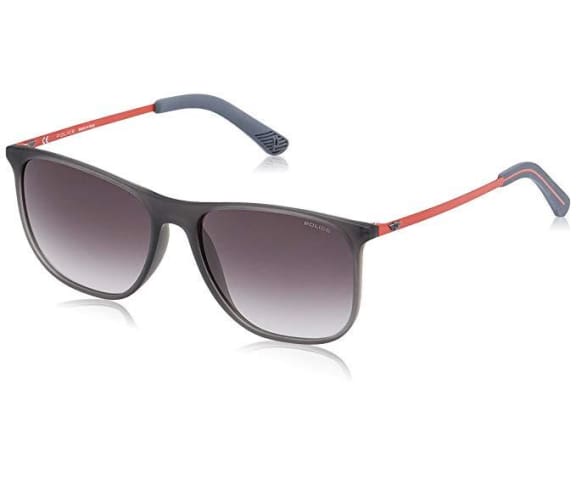 Police Mens Square Grey Sunglasses SPL567